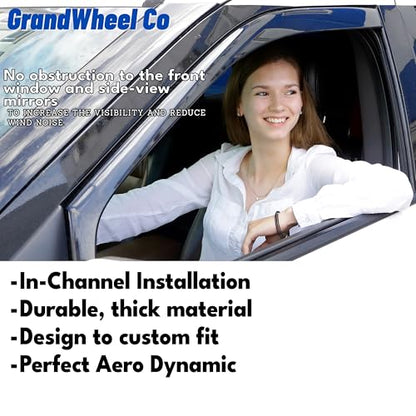 Window Deflectors Smoke Tinted In (For Escalade ESV 21-26)