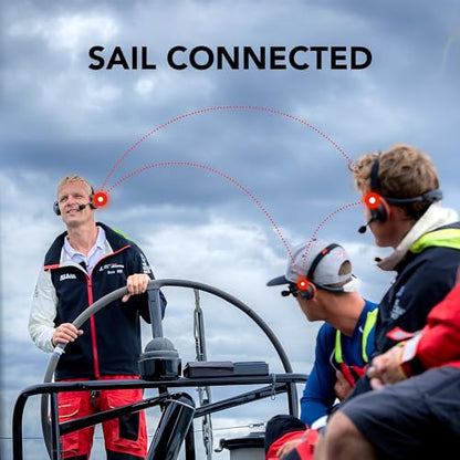 Nautitalk Bosun On Board Crew Communication Headset for Sailing & Yachting (2-Dual Pack)
