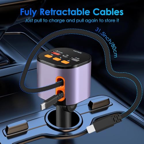 Retractable Car Charger (Purplr)