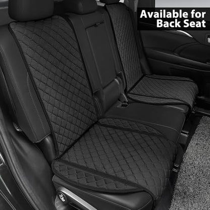 Comfortable Car Seat Covers Universal Front Seat Covers for Car Accessories (Black)