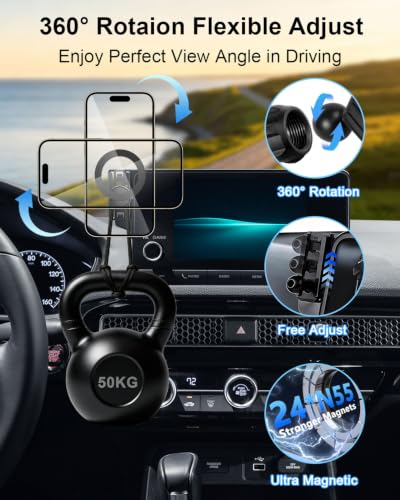 Car Phone Mount for 11th Gen Honda Civic 2022 (Honda Civic 2022-2026 (7/9 inch) / Magsafe)