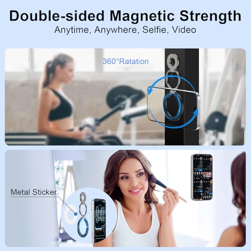 Magnetic Phone Ring Holder for Samsung Galaxy S26 S25 Ultra S25 S24 FE S24 (black)