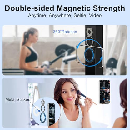 Magnetic Phone Ring Holder for Samsung Galaxy S26 S25 Ultra S25 S24 FE S24 (black)