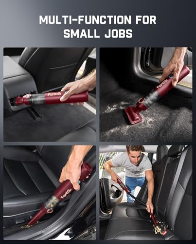 Slim V8 APEX Cordless Car Vacuum & Air Duster (Red)