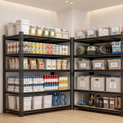 48" W Garage Shelving Heavy Duty (5T 48" W x 18.9" D x 72" H)