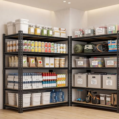 48" W Garage Shelving Heavy Duty (5T 48" W x 18.9" D x 72" H)