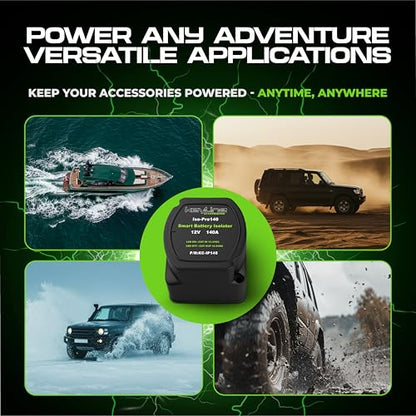 Dual Battery Isolator Kit 12V (140 AMP ATV/RV)