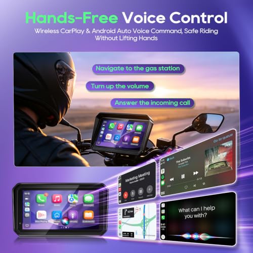6 Inch Motorcycle CarPlay Display with TPMS (6")