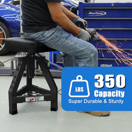 Adjustable Shop Stool (Black/24.4-28.3 Inch)