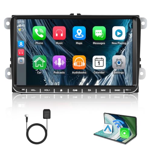 4+64G Android 15 Car Radio Wireless CarPlay Android Auto for VW 5 6
