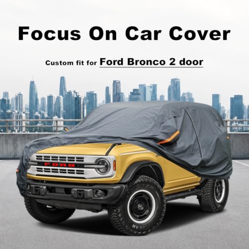 Premium Car Cover Custom Fit Ford Bronco 2 Door (08 Ford / 8.01 Ford Bronco 2 door)