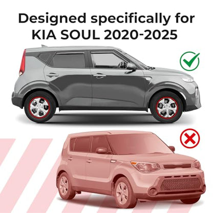 Window Deflectors Smoke Tinted in (For Soul 20-25)