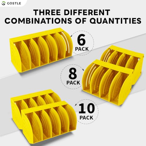 5 Inch Professional Sanding Discs Storage Bins (10 bins / Yellow)