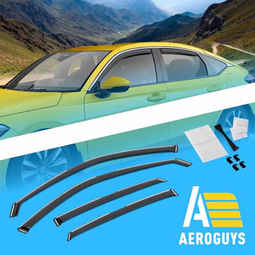 Extra Durable Window Deflectors in (For Honda Civic 22-26 Hatchback)