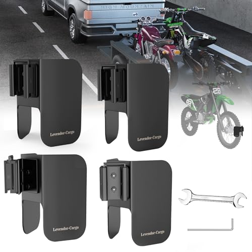 4 Pack E Track Dirt Bike Wheel Chock Supports tire up to 6" (4 pack)