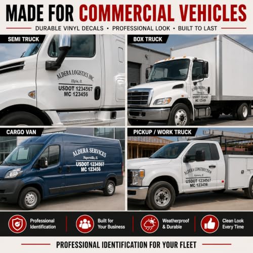 Custom US DOT Trucking Decal Sticker