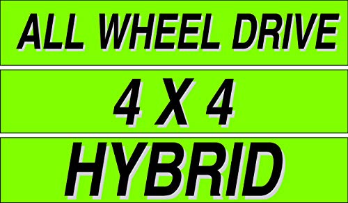 Ez line Vinyl Windshield Stickers 3 Dozen 15 Inch Chartreuse Slogan Dealership Pro Pack for Car Lots (EZ115-Pack3)