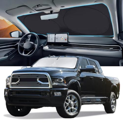 Sun Shade Windshield Sunshade for 2010 2011 (for 2011-2018 Dodge Ram 1500)