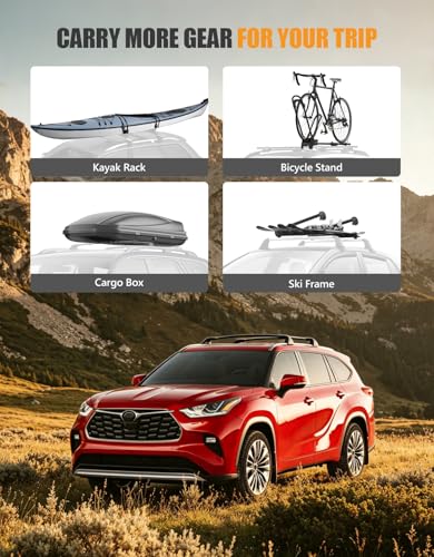 260lbs Roof Rack Cross Bars for Toyota Highlander 2020 (Black（Compatible with Toyota Highlander 2020-2026）)
