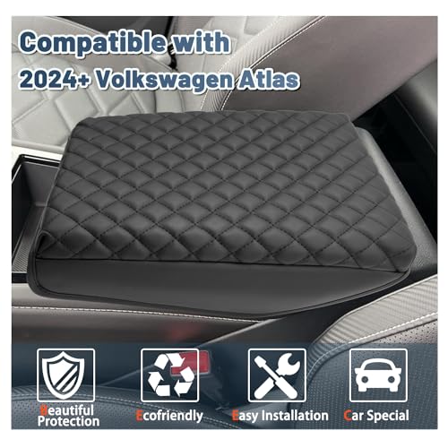 2024 2026 Atlas & Cross Sport Armrest Cover for Volkswagen Atlas (2024+ VW Atlas Thicken)