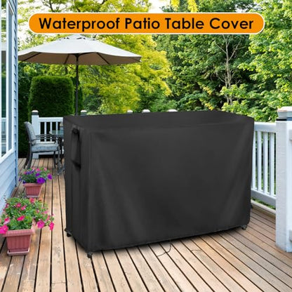 Outdoor Table Cover for Outdoor Bar Table 78''L x 36''W x 43''H