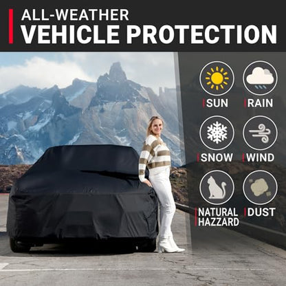 Waterproof Car Cover for 1985 (74. Nova 4-Door Sedan 1985-1988 / Black)