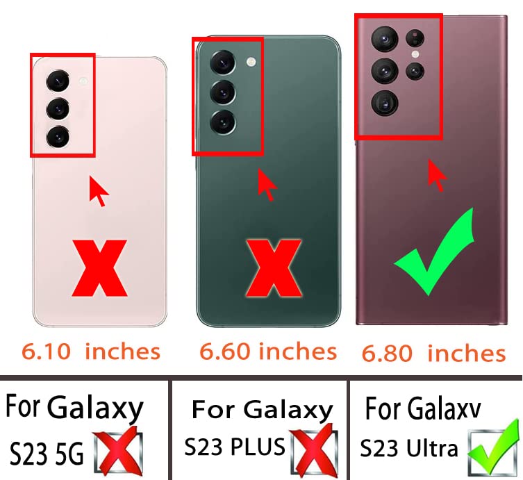 for Samsung Galaxy S23 Ultra 5G Case (for S23 Ultra 5G / Black)