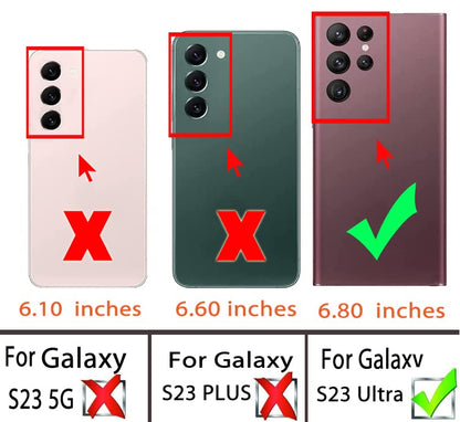 for Samsung Galaxy S23 Ultra 5G Case (for S23 Ultra 5G / Black)