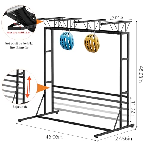 Vertical Bike Stand (Black / 4 Bikes)
