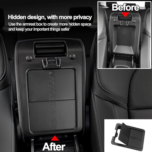 3PCS Car Interior Organizers for Honda Civic 2022 (Center, Armrest, Hidden Box)