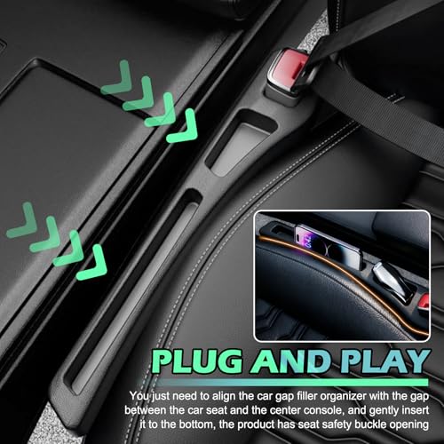 2PCS Car Seat Gap Filler Organizer with Phone Holder