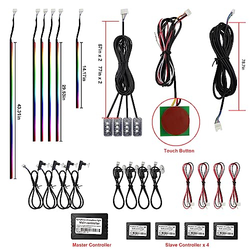 Dreamcolor Acrylic Interior Car Lights (dreamcolor 18 lights)