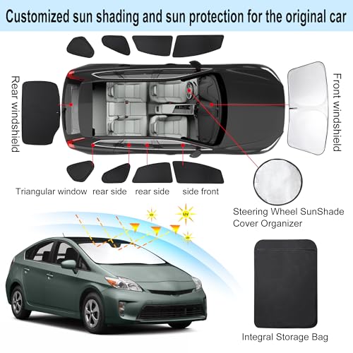 Window Shades for Toyota Prius Hatchback 2010 (for Toyota Prius Hatchback 2010-2015-No Prius C&V)