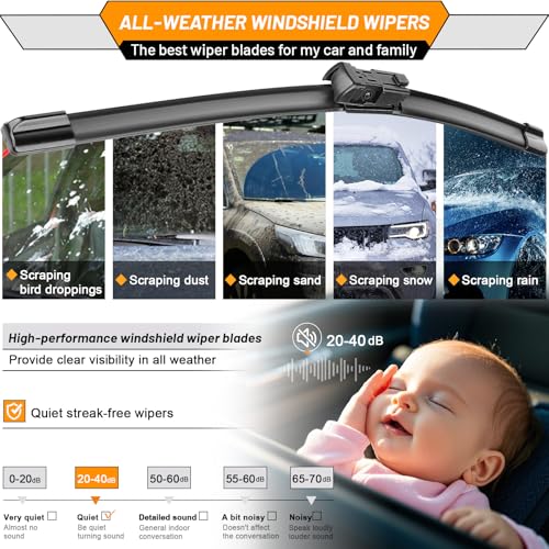 Windshield Wiper Blade Replacement for Chevy Trax Buick Encore (26"+14"+10")
