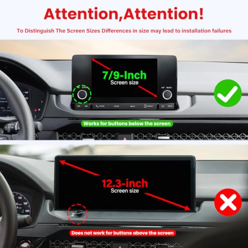 Car Phone Holder Fit for Honda Accord 2023 2024 2025 2026 Accessories (For Honda Accord 2023-2026 7/9inch)