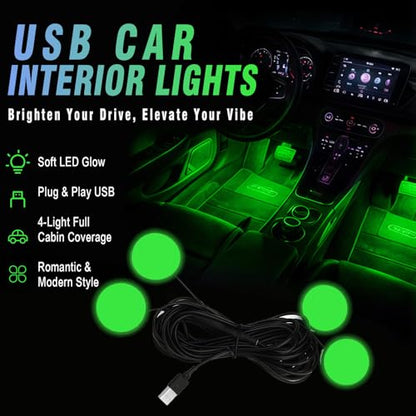 Car Interior LED Lights (Green)
