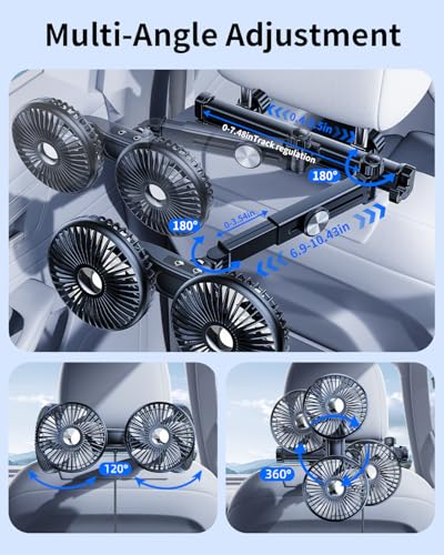 Dual Head Car Cooling Fan Backseat for Kids (T11-F5208-A)