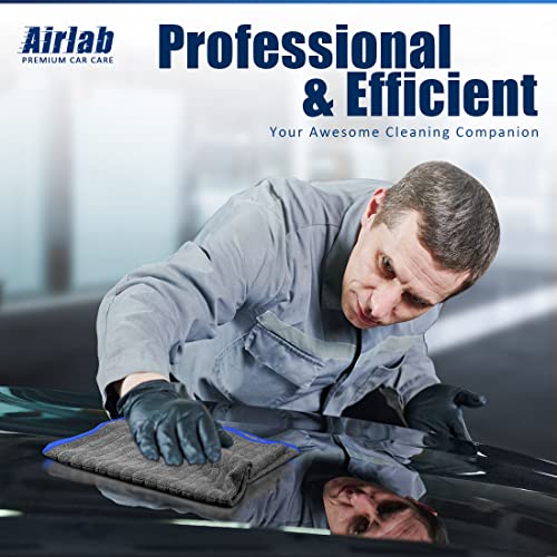 Glass Polishing Streak Free Miracle Cleaning Cloth (Grey-navy Blue)