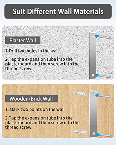 Garage Hooks Wall Mount (6 Pack Black Wall Mount Hooks)