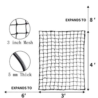 Roof Rack Basket with Extension (Roof rack + Bag + Net)