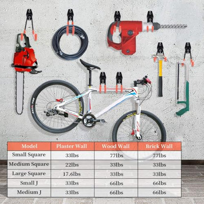Garage Hooks Heavy Duty 14 Pack (Orange)