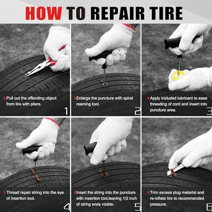 10 Piece Economical Tire Repair Kit (10 Piece Repair Kit)
