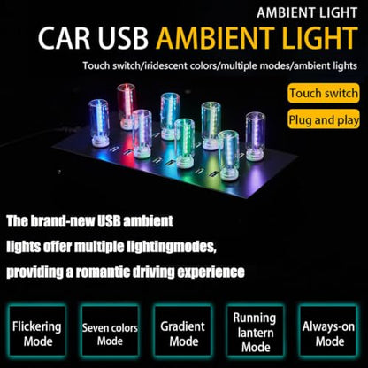 13 in 1 Car USB Night Light (1Pcs)