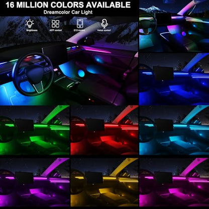 Dreamcolor Acrylic Interior Car LED Strip Light with Wireless APP (Dreamcolor 22 in 1)