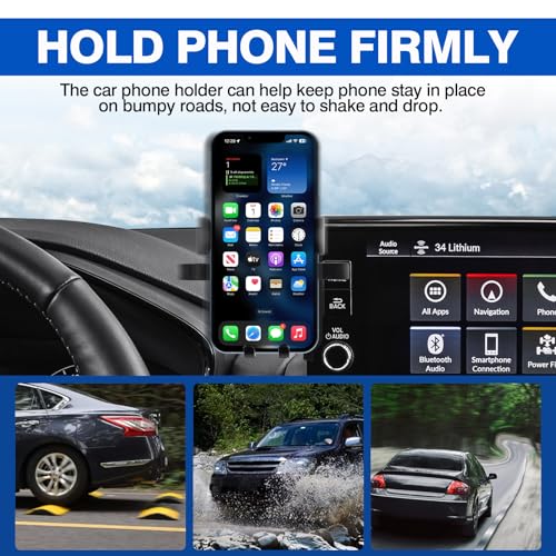 2-in-1 Car Phone Holder for 2023-2025 2026 Honda CR-V CRV Accessories Dash Organizer with Cell Phone Mount 7/9-inch Hands-Free 360 Degree Rotation (Auto-Look+Organizer / Honda CR-V 2023-2026)