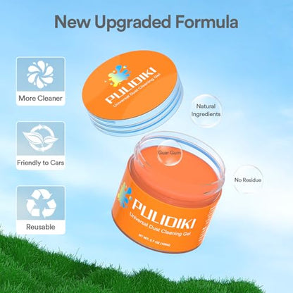 Car Cleaning Gel Putty Car Cleaning Kit Car Interior Cleaner Slime (Orange)