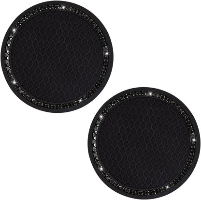 Bling Car Cup Coaster (2 Count / Black and Black)