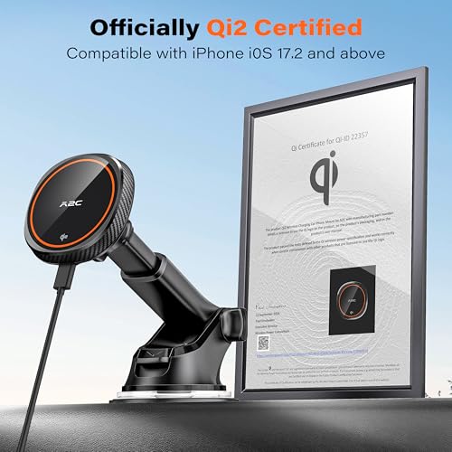 Magnetic Car Phone Mount (Orange)