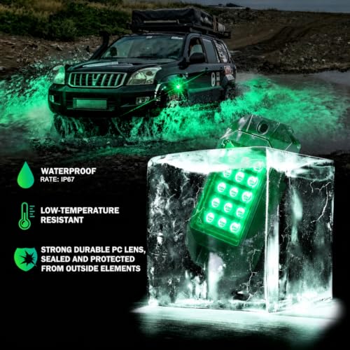 Bluetooth Rock Lights Multicolor Neon Accent Lights Underglow Kits (6 Pods / Standard Housing)