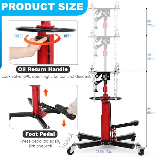 Transmission Jack (Red / 1100 LBS)